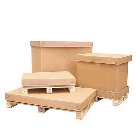 pallet with cardboard box attached